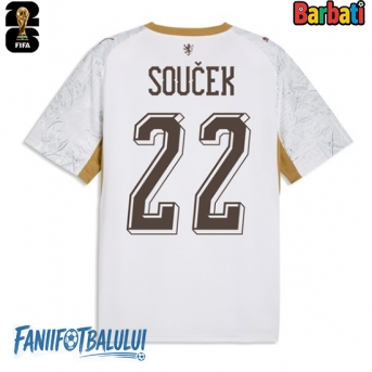 Republica Cehă Tomas Soucek #22 Tricou Fotbal Replică Mondial 2026 Barbati Deplasare